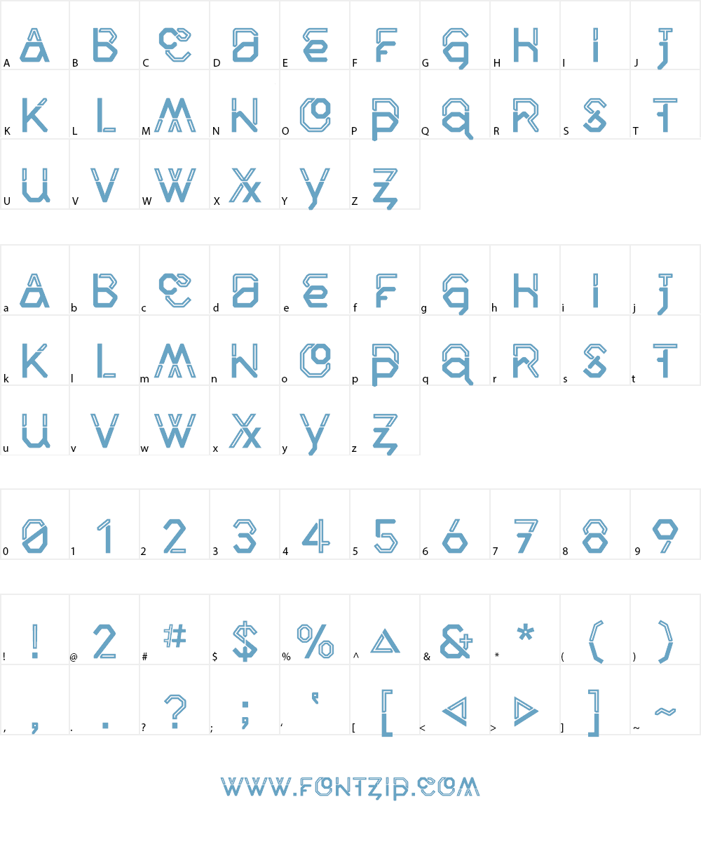 Middlecase Next Font Character